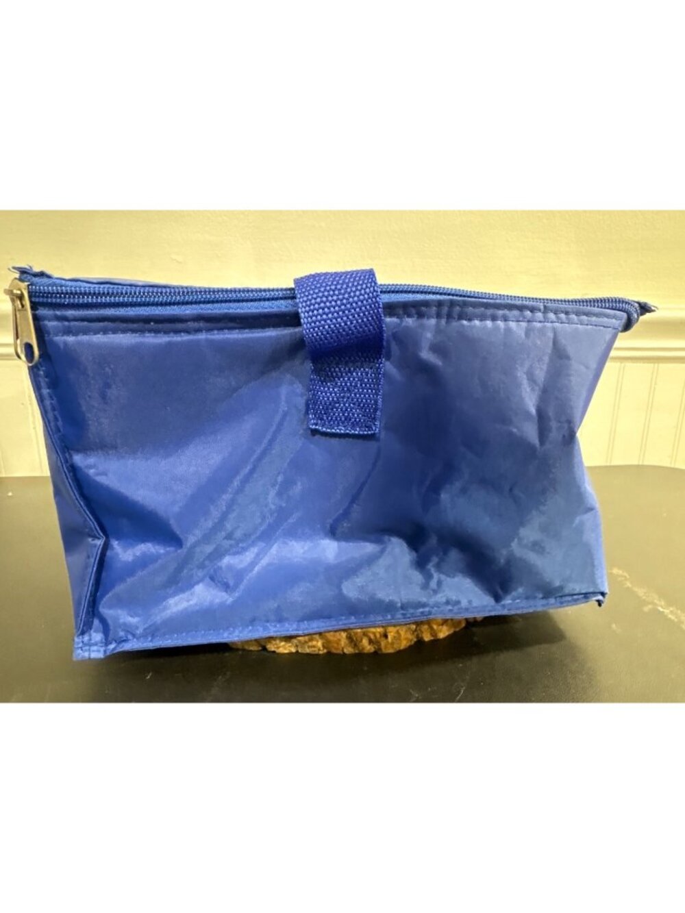 3 Nesting Blue Insulated Lunch Bags With Zipper Closure & Floral Mesh Pocket - Picture 3 of 14
